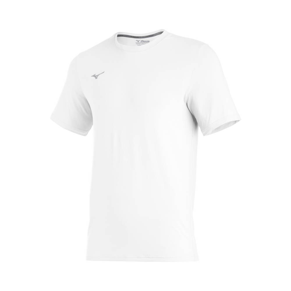 Mizuno Men's Comp Diamond Short Sleeve Crew Baseball T-Shirts White (350636-ISJ)